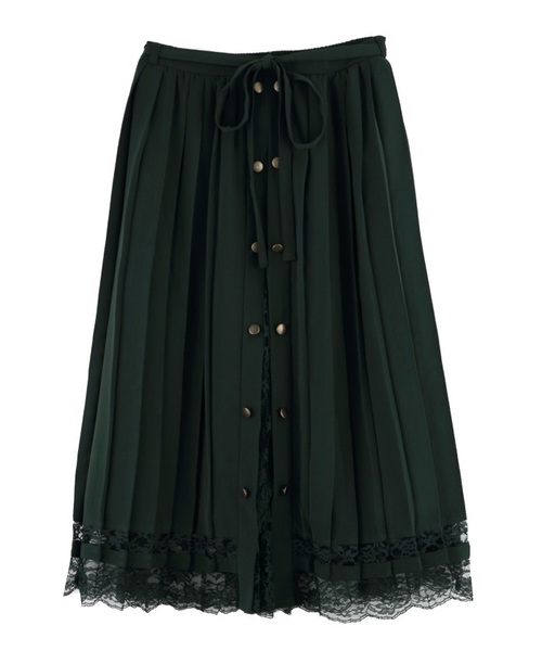 axes femme（アクシーズファム）の「フロント釦プリーツスカート