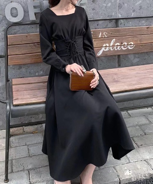 Abitokyo アビトーキョー の ウェストマークフレアワンピース ワンピース Wear