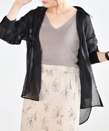 Ambre Neige | シアーシャツ/【WEB／EC限定商品】(シャツ/ブラウス)