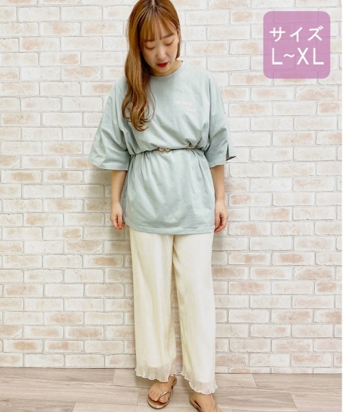 apres jour（アプレジュール）の「【大きいサイズ】シアークリンクルパンツ【ZOZOTOWN限定アイテム】（その他パンツ・レディース・ライトブラウン/アイボリー/ブラック/ダークブルー・X-LARGE）」の12枚目の写真