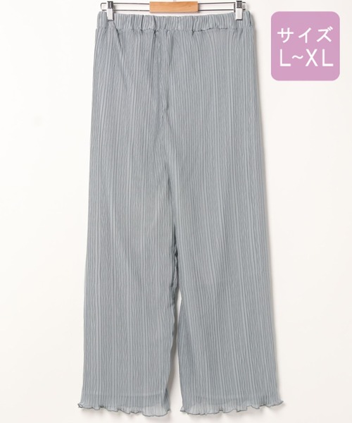 apres jour（アプレジュール）の「【大きいサイズ】シアークリンクルパンツ【ZOZOTOWN限定アイテム】（その他パンツ・レディース・ライトブラウン/アイボリー/ブラック/ダークブルー・X-LARGE）」の6枚目の写真