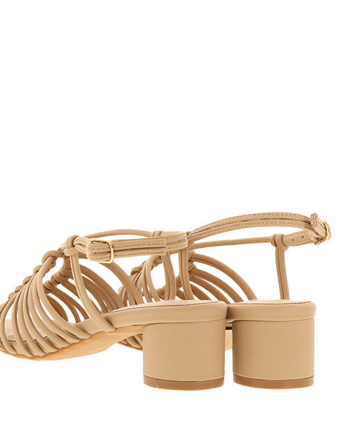 RANDA（ランダ）の「スクエアトゥ編み上げサンダル（サンダル）」 - WEAR