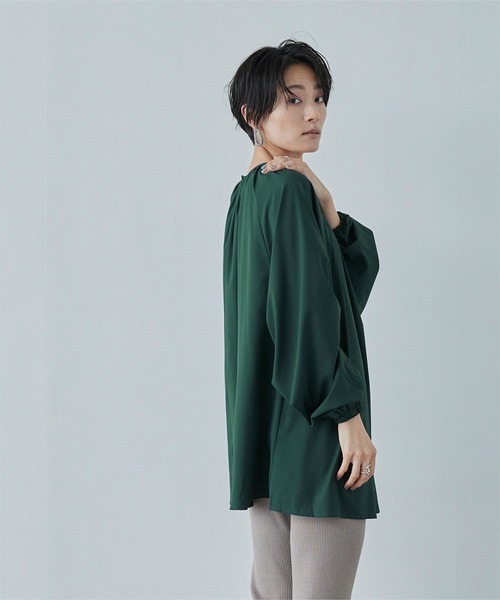 miette(ミエット)の「ボリュームスリーブカラーブラウス(シャツ/ブラウス・レディース・ライトブラウン/ボルドー/ダークグリーン・FREE)」の17枚目の写真