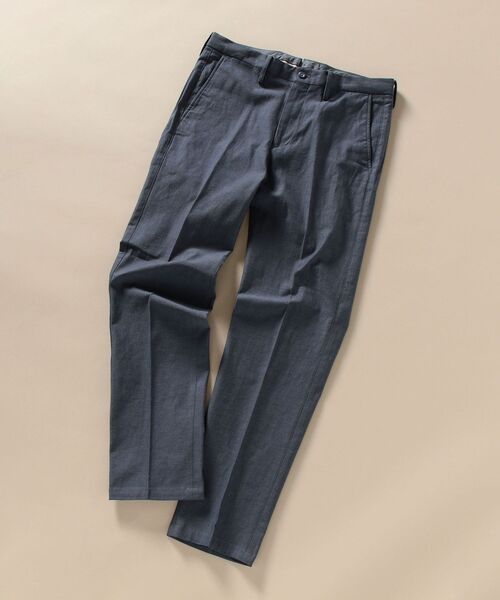 SHIPS（シップス）の「SC: ラチネドビー ノープリーツパンツ（その他パンツ・メンズ・チャコールグレー/カーキ/オレンジ/ブルー/グリーン/ワイン・44/46/48/50/52/42）」の4枚目の写真