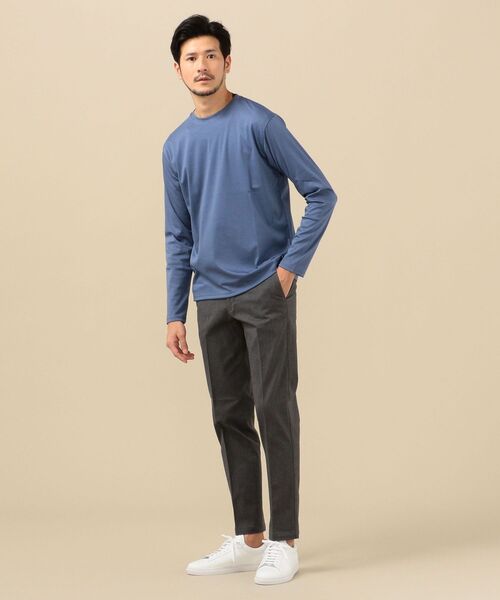 SHIPS（シップス）の「SC: ラチネドビー ノープリーツパンツ（その他パンツ・メンズ・チャコールグレー/カーキ/オレンジ/ブルー/グリーン/ワイン・44/46/48/50/52/42）」の10枚目の写真