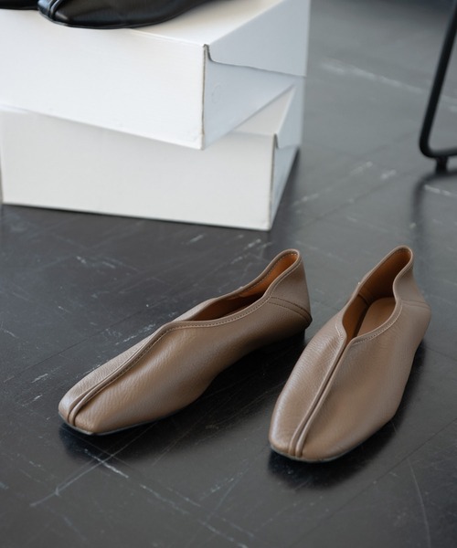 Aunt Marie's（アントマリーズ）の「パイピングフラットシューズ / AUNT MARIE'S（バレエシューズ・レディース・ブラック/ブラウン・SMALL/MEDIUM/LARGE）」の21枚目の写真