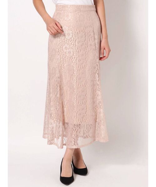 dazzlin（ダズリン）の「ベアフラワーレーススカート（スカート・レディース・オフホワイト/ブラック/ピンク・FREE）」の19枚目の写真