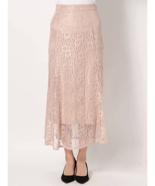 dazzlin（ダズリン）の「ベアフラワーレーススカート（スカート・レディース・オフホワイト/ブラック/ピンク・FREE）」の20枚目の写真