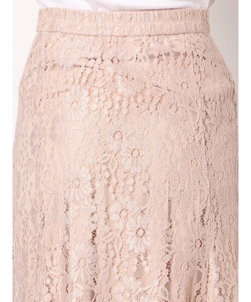 dazzlin（ダズリン）の「ベアフラワーレーススカート（スカート・レディース・オフホワイト/ブラック/ピンク・FREE）」の5枚目の写真