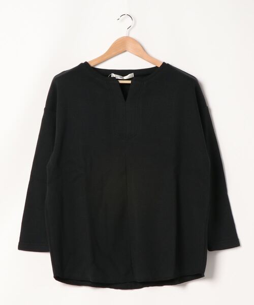 KOBE LETTUCE（コウベレタス）の「[ 裏起毛 ] ライスサーマルキーネックプルオーバートップス（Tシャツ/カットソー・レディース・ブラック/オリーブ/モカ/ライトベージュ・FREE）」の2枚目の写真