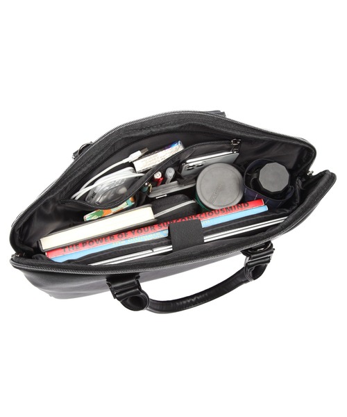 GUSCIO UOMO（グッシオ ウォーモ）の「【グッシオ ウォーモ】本革風PUレザー　ビジネスバッグ/ブリーフケース（ビジネスバッグ・メンズ・ブラック/ベージュ/ネイビー/ブラウン・FREE）」の17枚目の写真