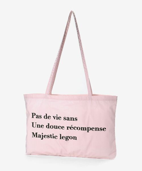 MAJESTIC LEGON（マジェスティックレゴン）の「フレンチガーリートートバッグ（トートバッグ・レディース・ブラック/ピンク/カーキオリーブ・FREE）」の9枚目の写真
