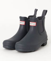 HUNTER/ハンター WOMENS ORIGINAL CHELSEA チェルシー 防水 レインブーツ サイドゴア 長靴 正規取扱店 WFS2078RMA