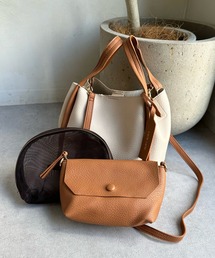 DouDou（ドゥドゥ）の「ミニショルダー付ソフトレザー調ミニバッグ（ハンドバッグ）」