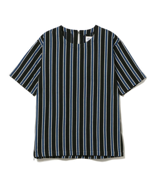 KUON(クオン)の「KUON / 別注 遠州藍織 レジメンタルストライプ プルオーバーシャツ(Tシャツ/カットソー・メンズ・インディゴブルー・MEDIUM/LARGE)」の8枚目の写真