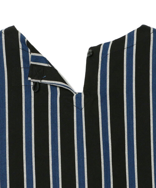 KUON(クオン)の「KUON / 別注 遠州藍織 レジメンタルストライプ プルオーバーシャツ(Tシャツ/カットソー・メンズ・インディゴブルー・MEDIUM/LARGE)」の3枚目の写真