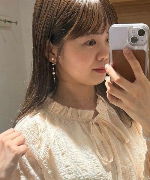 flower(フラワー)の「ドロップパールイヤリング(イヤリング・レディース・ゴールド・FREE)」の16枚目の写真