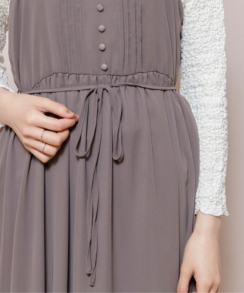 flower（フラワー）の「エアリーシフォンワンピース（ワンピース・レディース・ベージュ/ブラウン・FREE）」の8枚目の写真