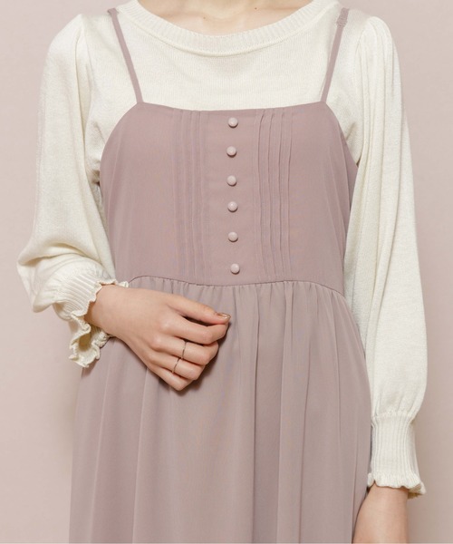 flower（フラワー）の「エアリーシフォンワンピース（ワンピース・レディース・ベージュ/ブラウン・FREE）」の15枚目の写真