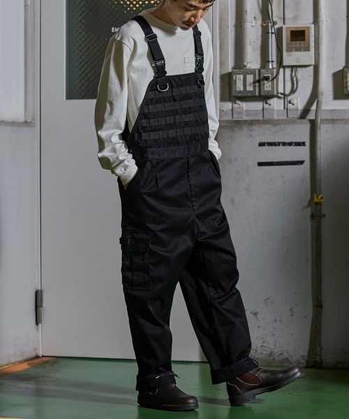 GORDON MILLER ブラックオーバーオール GORDON MILLER 撥水 タクティカル オーバーオール