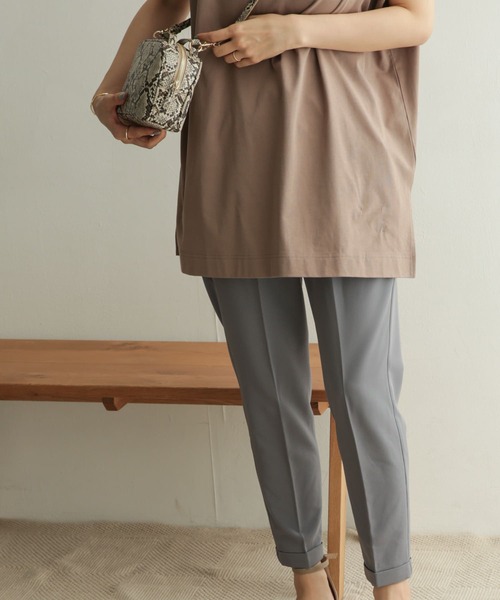 URBAN RESEARCH DOORS（アーバンリサーチドアーズ）の「ストレッチテーパードイージーパンツ（その他パンツ・レディース・グレー/ライトベージュ/ブラック・34/36/38）」の14枚目の写真