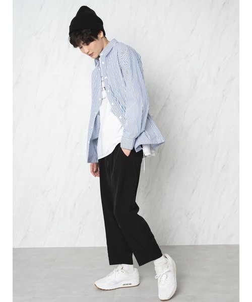 COTORICA(コトリカ)の「ストライプBIG COACH SHIRTS(シャツ/ブラウス・メンズ・オフホワイト・MEDIUM/LARGE)」の2枚目の写真