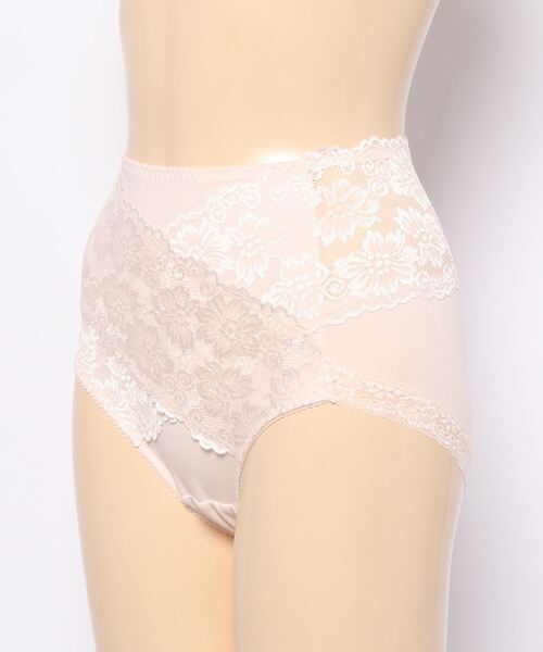 Lace Ladies（レースレディース）の「コットン レースハイウエストショーツ（ショーツ・レディース・イエロー/グリーン/ブラック/ピンク/アイボリー/グレー・M/XL/L）」の8枚目の写真