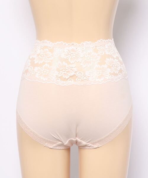 Lace Ladies（レースレディース）の「コットン レースハイウエストショーツ（ショーツ・レディース・イエロー/グリーン/ブラック/ピンク/アイボリー/グレー・M/XL/L）」の7枚目の写真