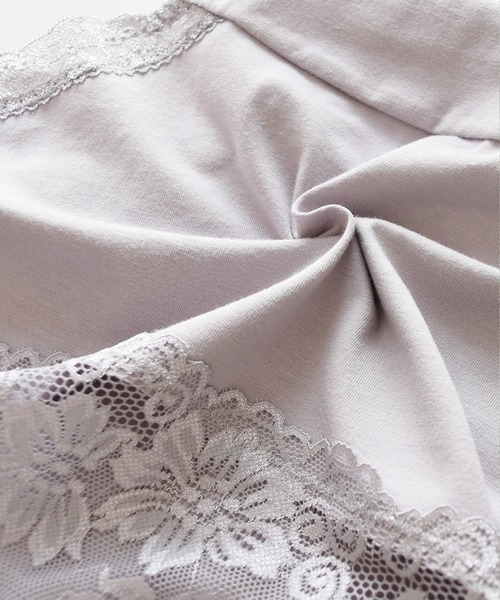 Lace Ladies（レースレディース）の「コットン レースハイウエストショーツ（ショーツ・レディース・イエロー/グリーン/ブラック/ピンク/アイボリー/グレー・M/XL/L）」の20枚目の写真