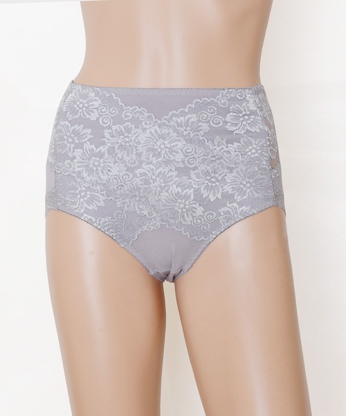 Lace Ladies（レースレディース）の「コットン レースハイウエストショーツ（ショーツ・レディース・イエロー/グリーン/ブラック/ピンク/アイボリー/グレー・M/XL/L）」の14枚目の写真