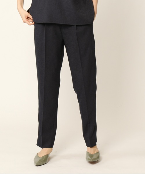KASHIYAMA（カシヤマ）の「＜WASHABLE＞UVカット リネンライク 1タックテーパードパンツ（その他パンツ・レディース・ベージュ/ライトグレー/ブルー/ネイビー・マルチサイズ）」の3枚目の写真