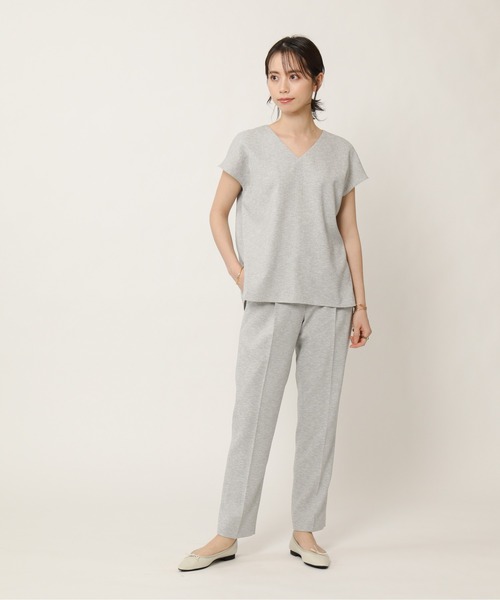 KASHIYAMA（カシヤマ）の「＜WASHABLE＞UVカット リネンライク 1タックテーパードパンツ（その他パンツ・レディース・ベージュ/ライトグレー/ブルー/ネイビー・マルチサイズ）」の6枚目の写真