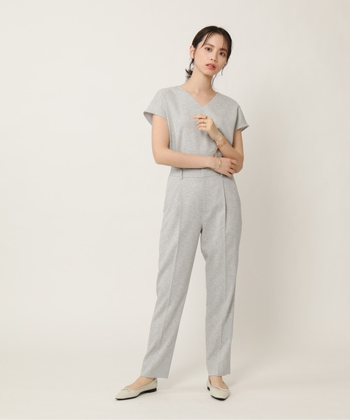 KASHIYAMA（カシヤマ）の「＜WASHABLE＞UVカット リネンライク 1タックテーパードパンツ（その他パンツ・レディース・ベージュ/ライトグレー/ブルー/ネイビー・マルチサイズ）」の7枚目の写真