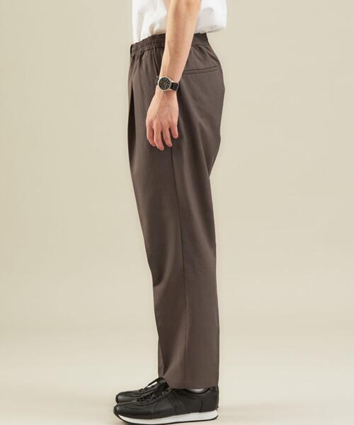 green label relaxing（グリーンレーベルリラクシング）の「＜ 機能性 / 吸水速乾 ＞ CM リネンライク ドライ エステル 1プリーツ 9分丈 パンツ #（その他パンツ・メンズ・ダークブラウン/ネイビー/ダークグレー・MEDIUM/LARGE/X-LARGE/SMALL/X-SMALL）」の12枚目の写真