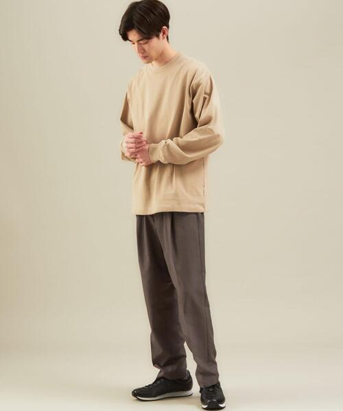 green label relaxing（グリーンレーベルリラクシング）の「＜ 機能性 / 吸水速乾 ＞ CM リネンライク ドライ エステル 1プリーツ 9分丈 パンツ #（その他パンツ・メンズ・ダークブラウン/ネイビー/ダークグレー・MEDIUM/LARGE/X-LARGE/SMALL/X-SMALL）」の8枚目の写真