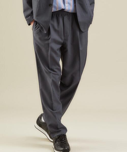 green label relaxing（グリーンレーベルリラクシング）の「＜ 機能性 / 吸水速乾 ＞ CM リネンライク ドライ エステル 1プリーツ 9分丈 パンツ #（その他パンツ・メンズ・ダークブラウン/ネイビー/ダークグレー・MEDIUM/LARGE/X-LARGE/SMALL/X-SMALL）」の10枚目の写真