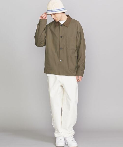 BEAUTY&YOUTH UNITED ARROWS（ビューティーアンドユースユナイテッドアローズ）の「by PE ツイル カバーオール ジャケット/セットアップ対応（カバーオール・メンズ・ベージュ/オリーブ・S/M/L/XL）」の3枚目の写真