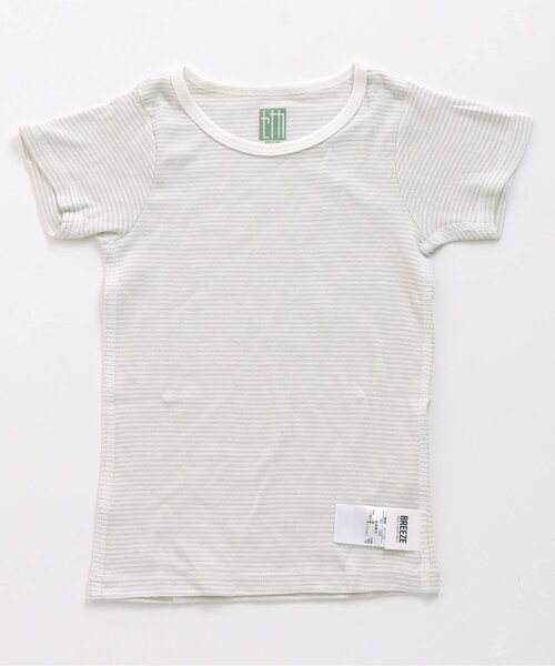 BREEZE（ブリーズ）の「■フライス半袖Tシャツ（インナーウェア/肌着・キッズ・ピンク/チャコール/その他2/カーキ・140/150/120/100）」の4枚目の写真