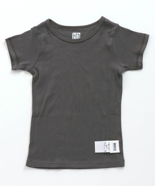 BREEZE（ブリーズ）の「■フライス半袖Tシャツ（インナーウェア/肌着・キッズ・ピンク/チャコール/その他2/カーキ・140/150/120/100）」の2枚目の写真