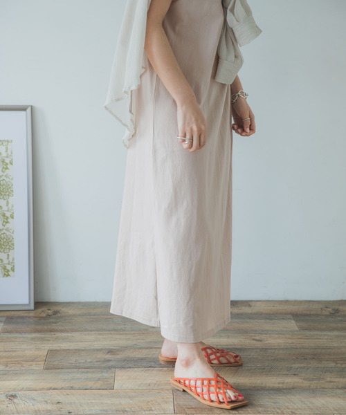 ITEMS URBANRESEARCH（アイテムズ アーバンリサーチ）の「クルーネックカットワンピース（ワンピース・レディース・グレー系その他/オフホワイト/グリーン系その他・FREE）」の9枚目の写真