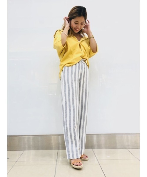 GAP（ギャップ）の「リネンブレンド ワイドパンツ（その他パンツ