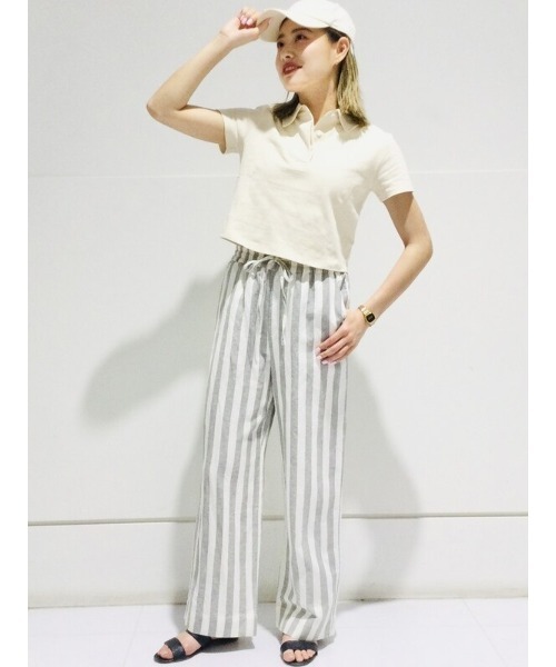 GAP（ギャップ）の「リネンブレンド ワイドパンツ（その他パンツ