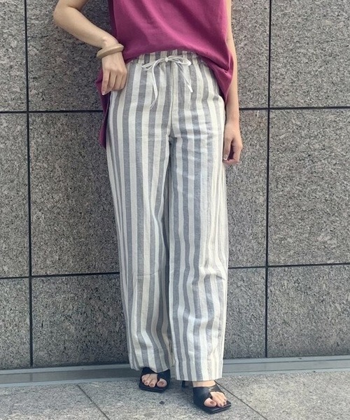 GAP ギャップ Traditional リネン 麻 パンツ スラックス GAP（ギャップ）の「リネンブレンド ワイドパンツ（その他パンツ