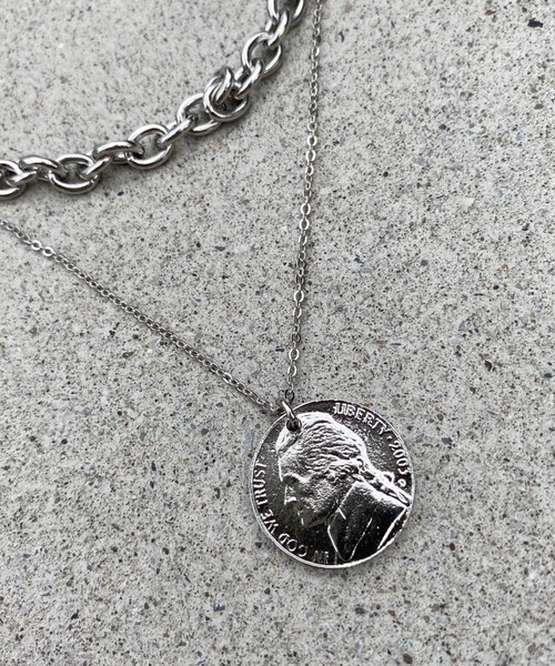 PBLIM（ページボーイリム）の「【PAGEBOYLIM】コインネックレス（ネックレス・レディース・シルバー・FREE）」の8枚目の写真