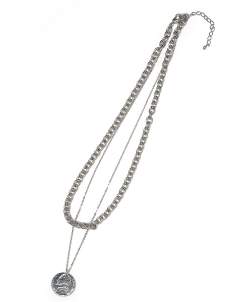 PBLIM（ページボーイリム）の「【PAGEBOYLIM】コインネックレス（ネックレス・レディース・シルバー・FREE）」の9枚目の写真