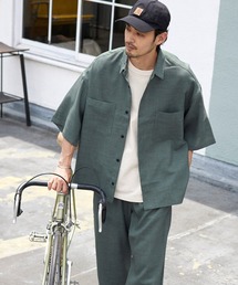 メンズのセットアップ グリーン カーキ 緑色系 リネン 麻 ファッション通販 Zozotown