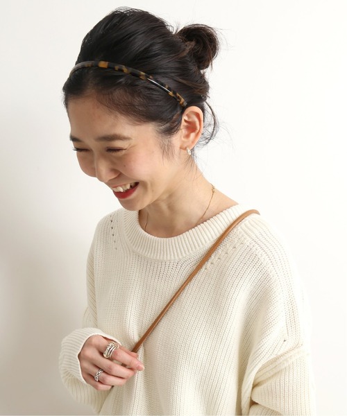 SLOBE IENA(スローブイエナ)の「【NP CREATION/エヌピークリエイション】 細カチューシャ◆(カチューシャ・レディース・ブラック/ブラウン/アイボリー/キャメル・FREE)」の6枚目の写真