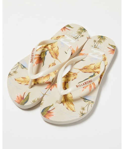 BILLABONG（ビラボン）の「BILLABONG レディース FLIP FLOPS ビーチサンダル【2021年春夏モデル】/ビラボンビーサン(ビーチサンダル)（サンダル・レディース・ブラック系その他/アイボリー/マルチ/ベージュ・LARGE/MEDIUM）」の2枚目の写真