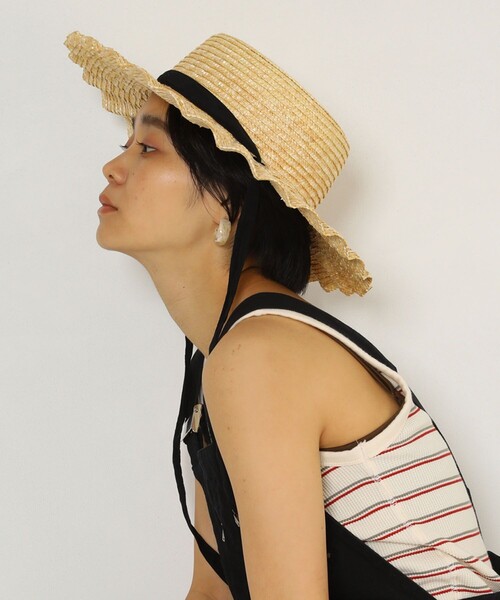 FREAK'S STORE(フリークスストア)の「Casselini/キャセリーニ ナミナミハット(ハット・レディース・ベージュ/ブラウン・ONE SIZE)」の14枚目の写真