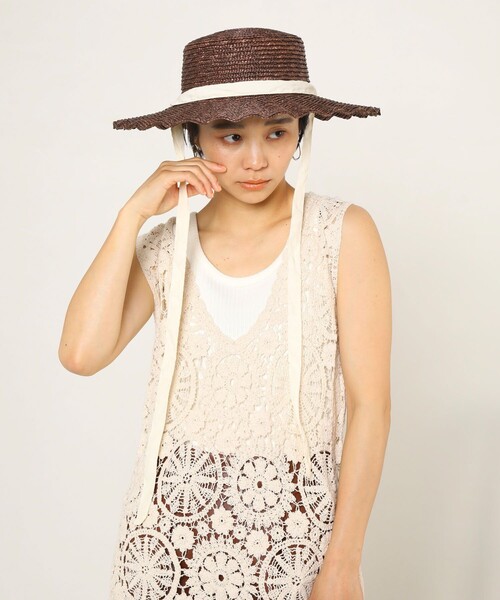 FREAK'S STORE(フリークスストア)の「Casselini/キャセリーニ ナミナミハット(ハット・レディース・ベージュ/ブラウン・ONE SIZE)」の18枚目の写真